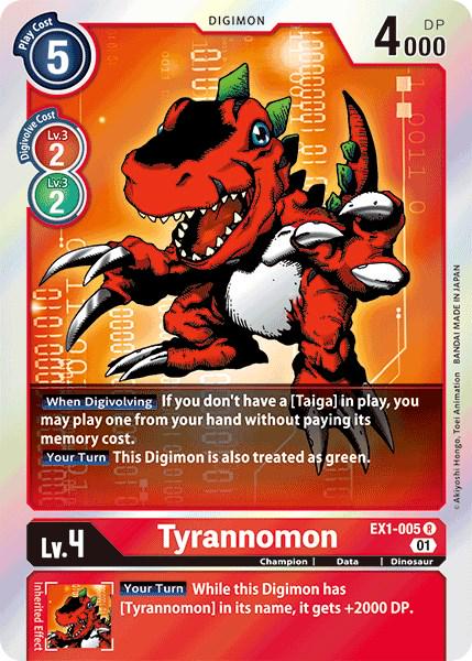 Tyrannomon [Foil] #EX1-005