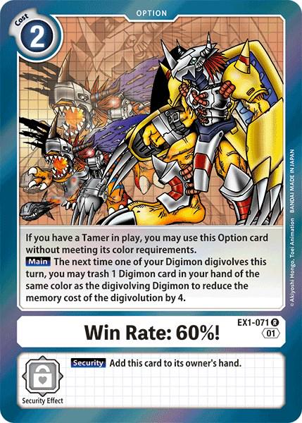 Win Rate: 60%! [Foil] #EX1-071