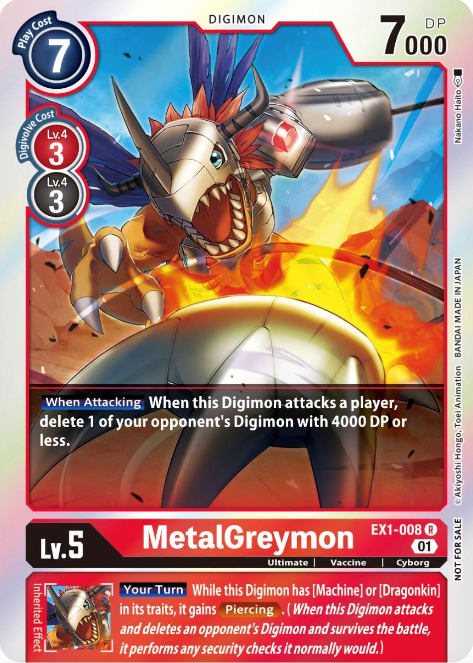 MetalGreymon [Premium Deck Set Lucky Pack Foil] #EX1-008