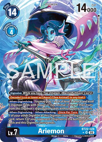 Ariemon [Alternate Art Foil] #BT22-028