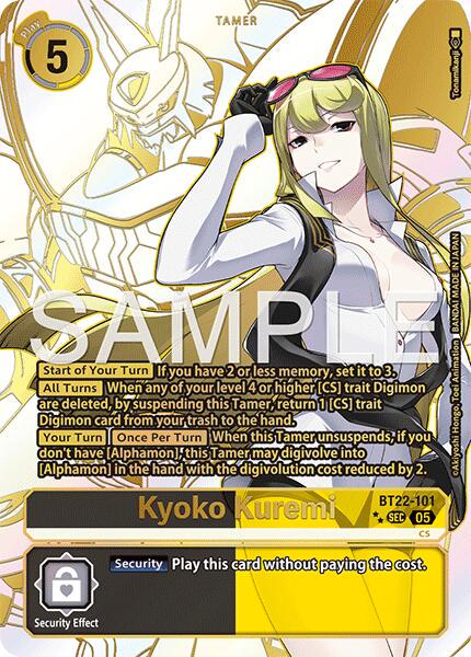 Kyoko Kuremi [Rare Pull Foil] #BT22-101