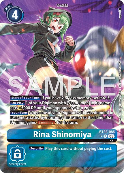 Rina Shinomiya [Alternate Art Foil] #BT22-085