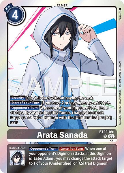 Arata Sanada [Foil] #BT22-091