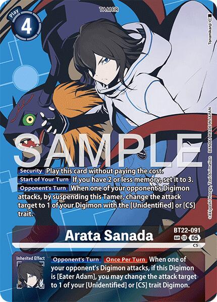 Arata Sanada [SP Foil] #BT22-091