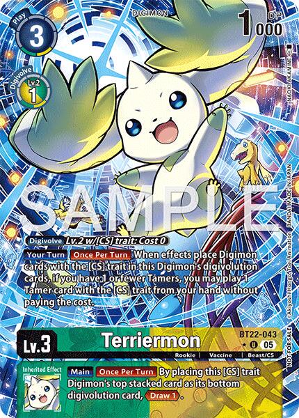 Terriermon [Box Topper Foil] #BT22-043