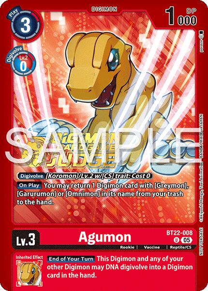 Agumon [Judge Pack Foil] #BT22-008