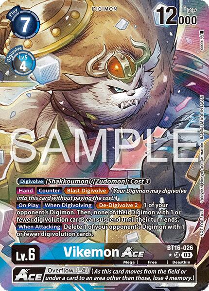 Vikemon ACE [Release Event Winner Foil] #BT16-026