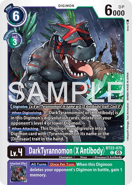 Dark Tyrannomon [X Antibody] #BT22-070