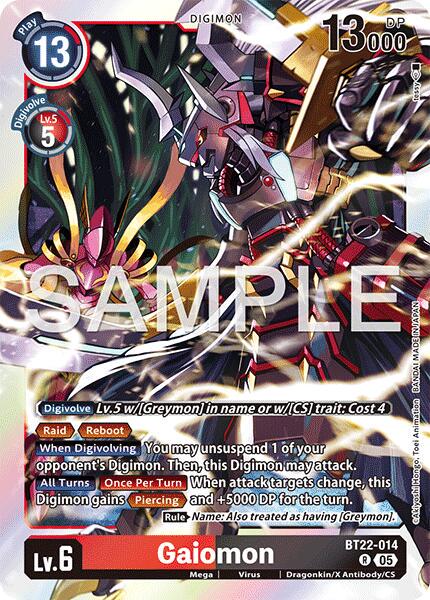 Gaiomon [Foil] #BT22-014