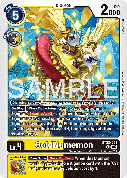 GoldNumemon #BT22-031