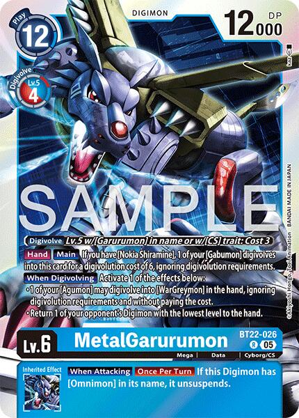 MetalGarurumon [Foil] #BT22-026