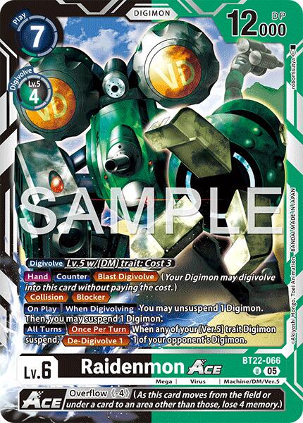 Raidenmon ACE [Foil] #BT22-066