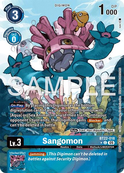 Sangomon [Box Topper Foil] #BT22-018