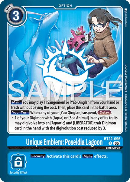 Unique Emblem: Poseidia Lagoon #BT22-096