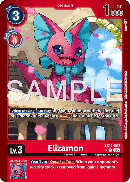 Elizamon [Limited Foil] #EX11-008
