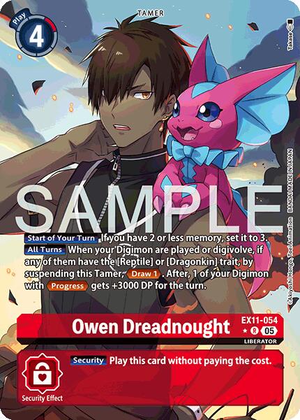 Owen Dreadnought [Alternate Art] #EX11-054