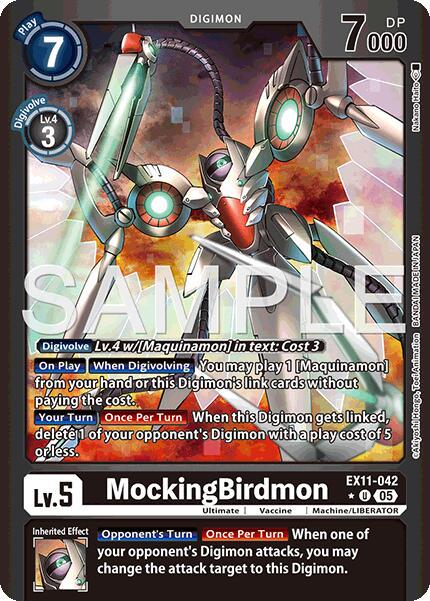 MockingBirdmon [Limited Foil] #EX11-042