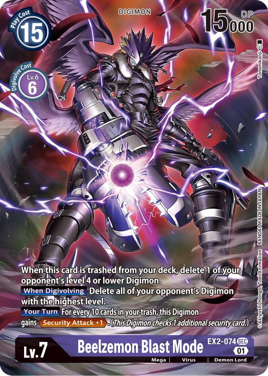 Beelzemon Blast Mode [Alternate Art Foil] #EX2-074
