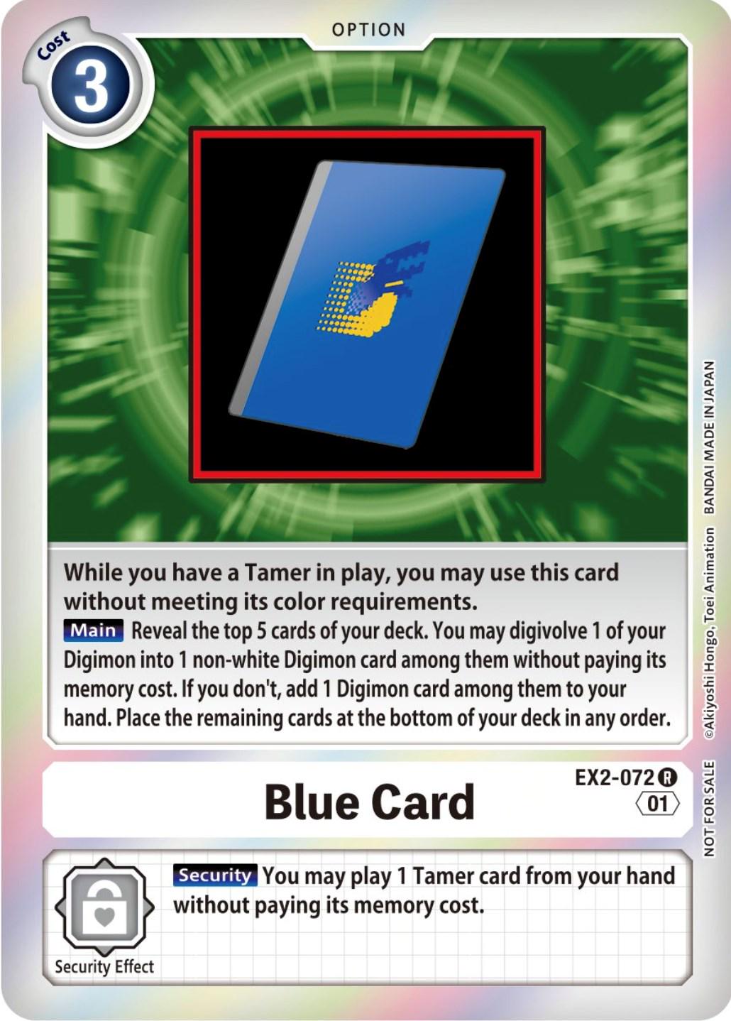 Blue Card [Event Pack Foil] #EX2-072