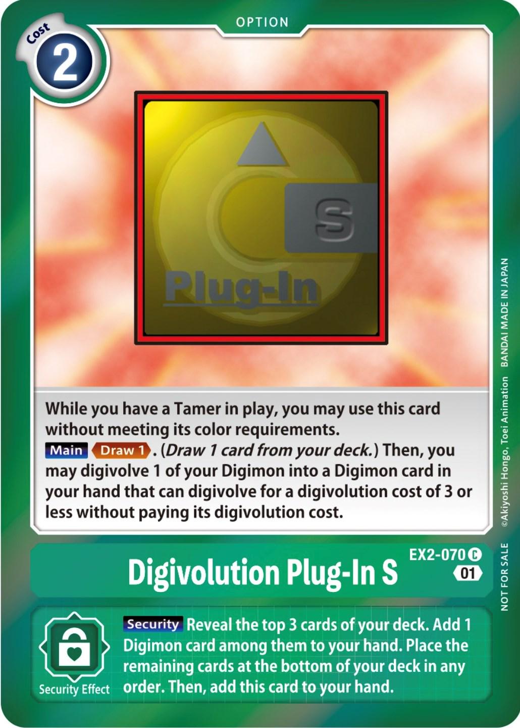 Digivolution Plug-In S [Event Pack Foil] #EX2-070