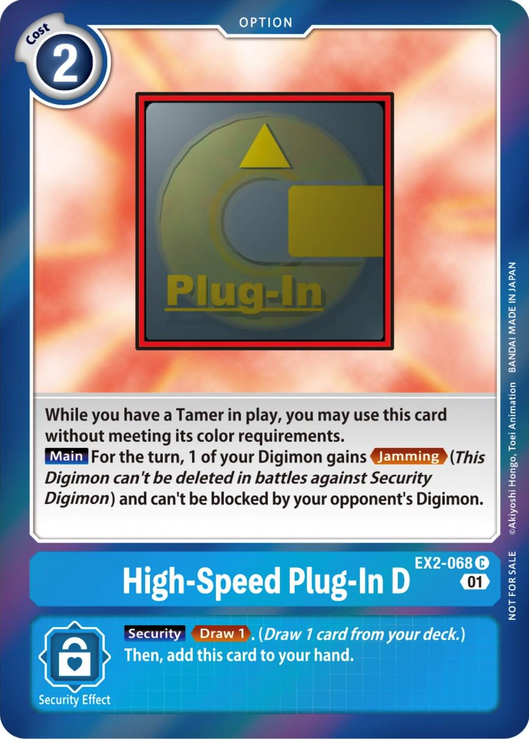 High-Speed Plug-In D [Event Pack Foil] #EX2-068