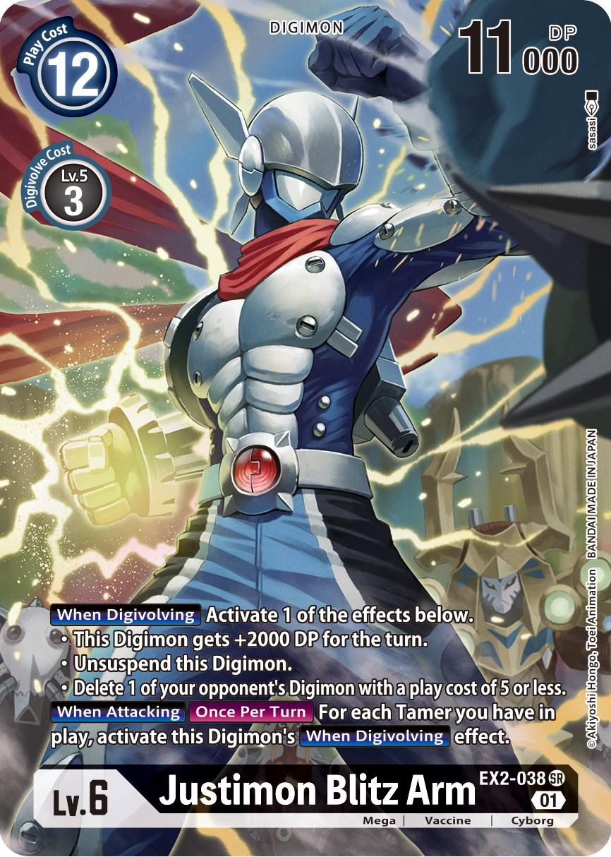 Justimon Blitz Arm [Alternate Art Foil] #EX2-038