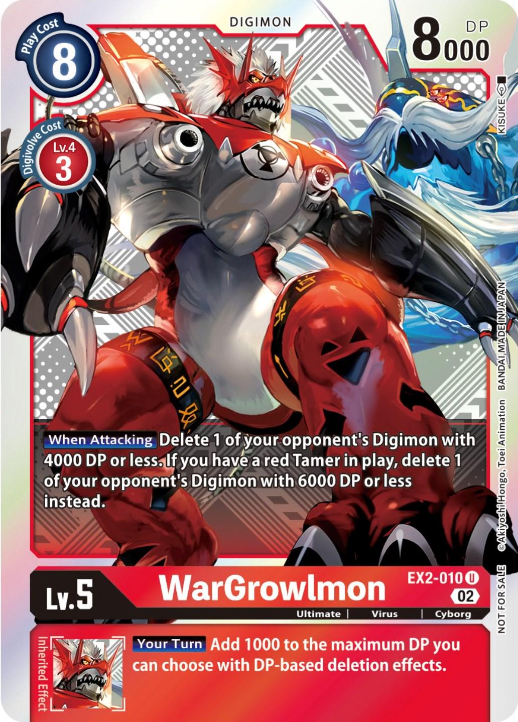 WarGrowlmon [Pre-Release Foil] #EX2-010