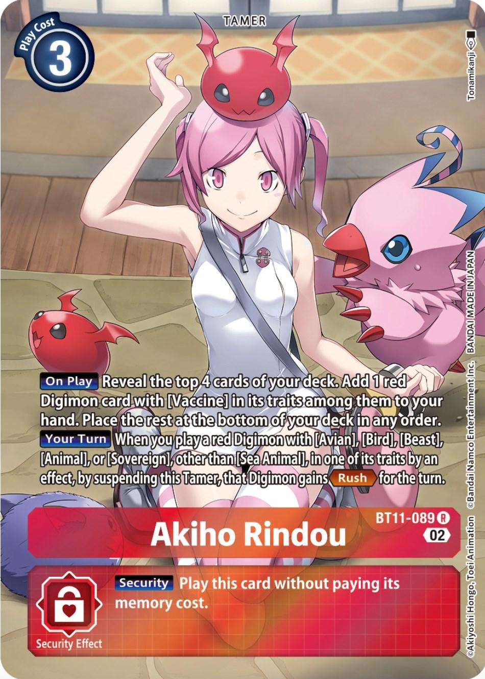 Akiho Rindou [Alternate Art Foil] #BT11-089