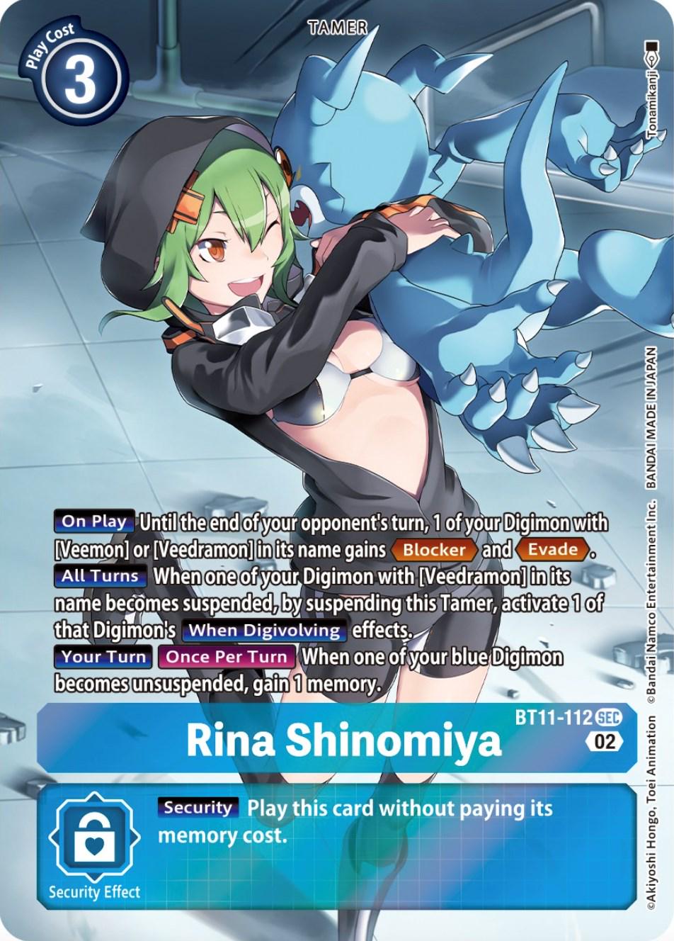 Rina Shinomiya [Alternate Art Foil] #BT11-112
