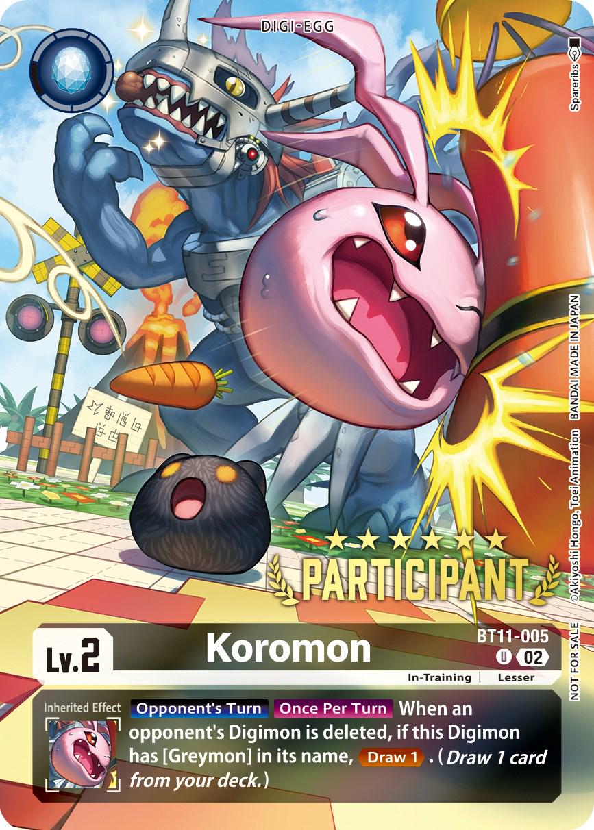Koromon [3-On-3 Participation Foil] #BT11-005