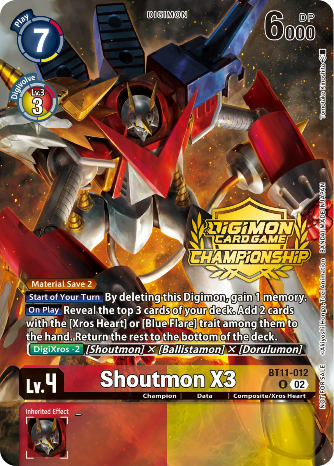 Shoutmon X3 [Tamers Pack Foil] #BT11-012