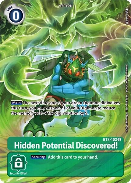 Hidden Potential Discovered! [Alternate Art Foil] #BT3-103