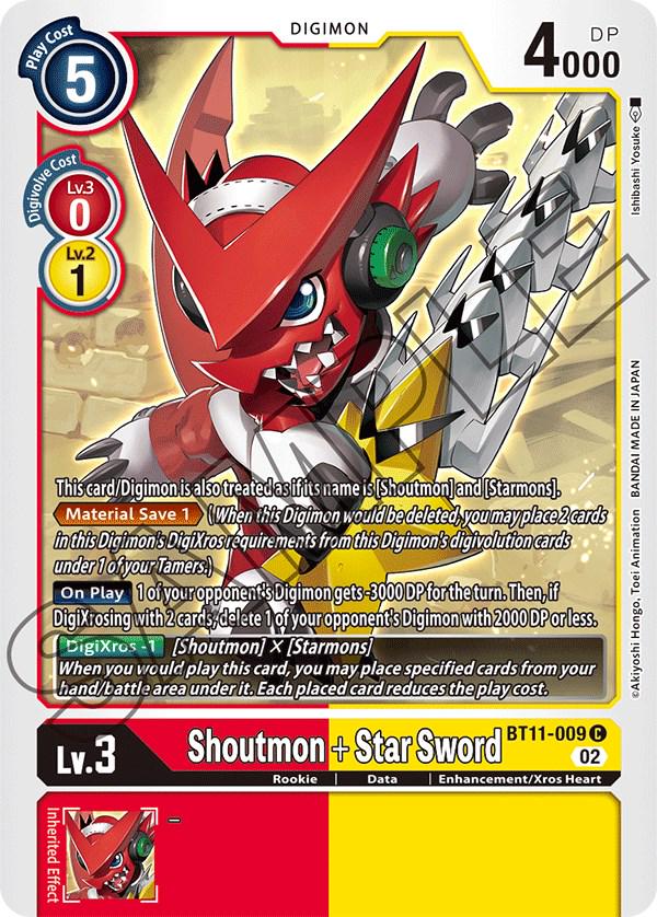 Shoutmon + Star Sword #BT11-009