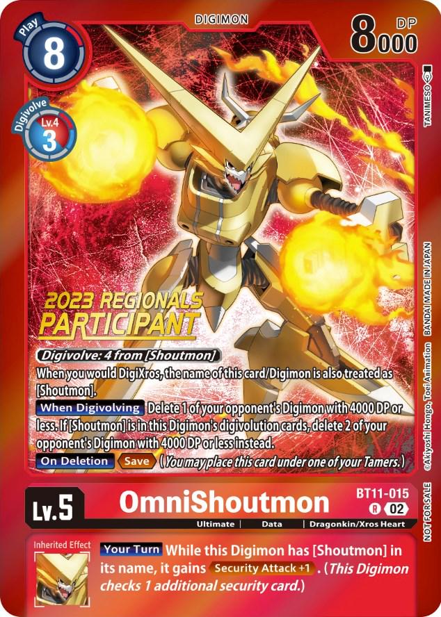 OmniShoutmon [Regionals Participant Foil] #BT11-015
