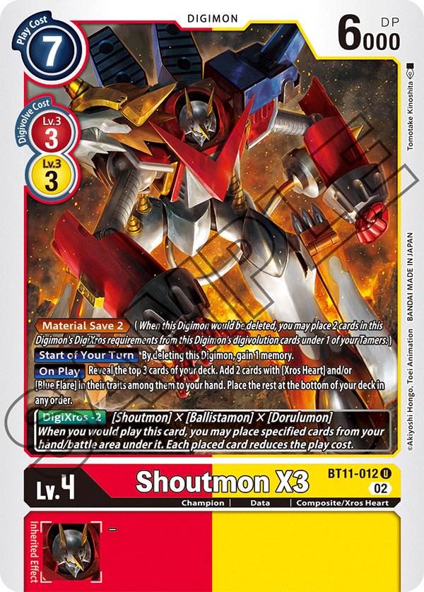 Shoutmon X3 #BT11-012