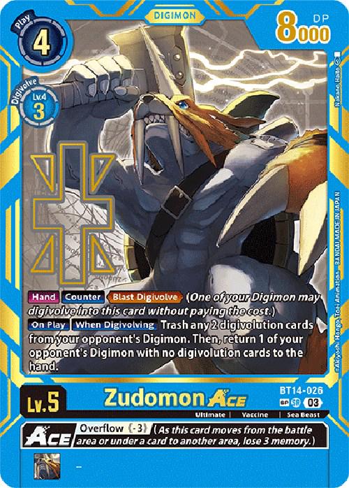 Zudomon ACE [Special Rare Foil] #BT14-026 SP