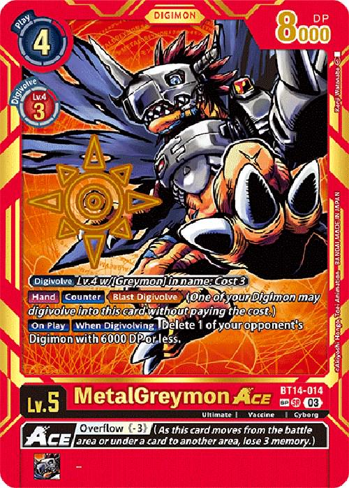 MetalGreymon ACE [Special Rare Foil] #BT14-014 SP