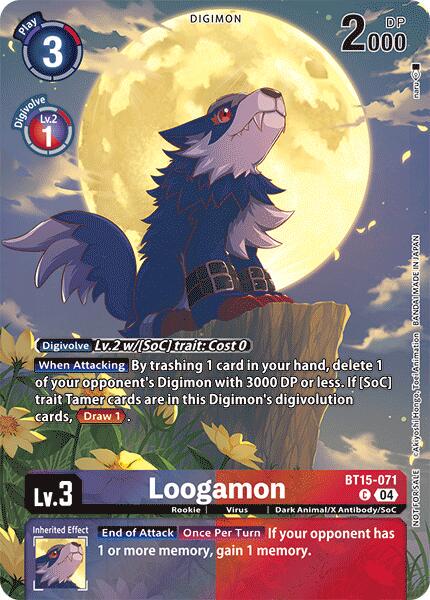 Loogamon [Legend Pack Foil] #BT15-071