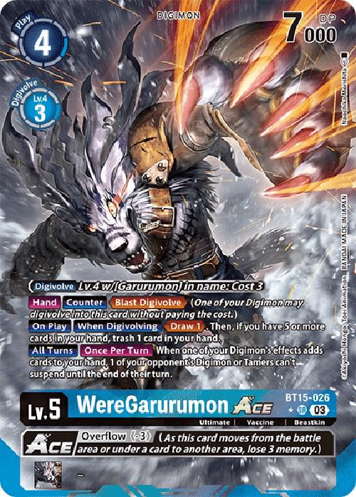 WereGarurumon ACE [Alternate Art Foil] #BT15-026