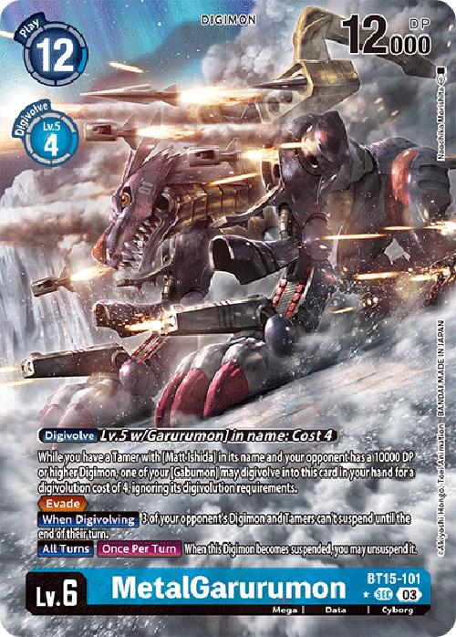 MetalGarurumon [Alternate Art Foil] #BT15-101