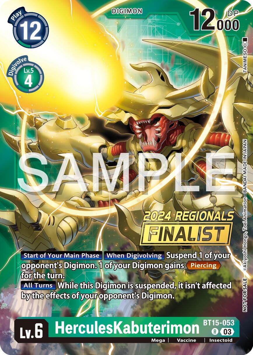 HerculesKabuterimon [Regionals Finalist Foil] #BT15-053