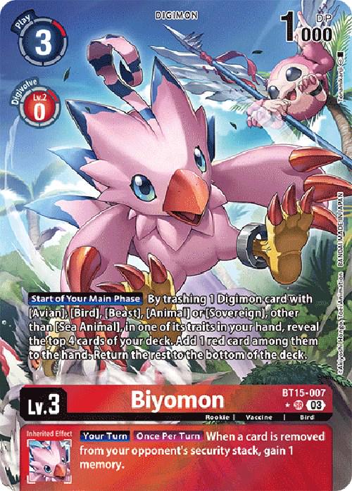 Biyomon [Alternate Art Foil] #BT15-007