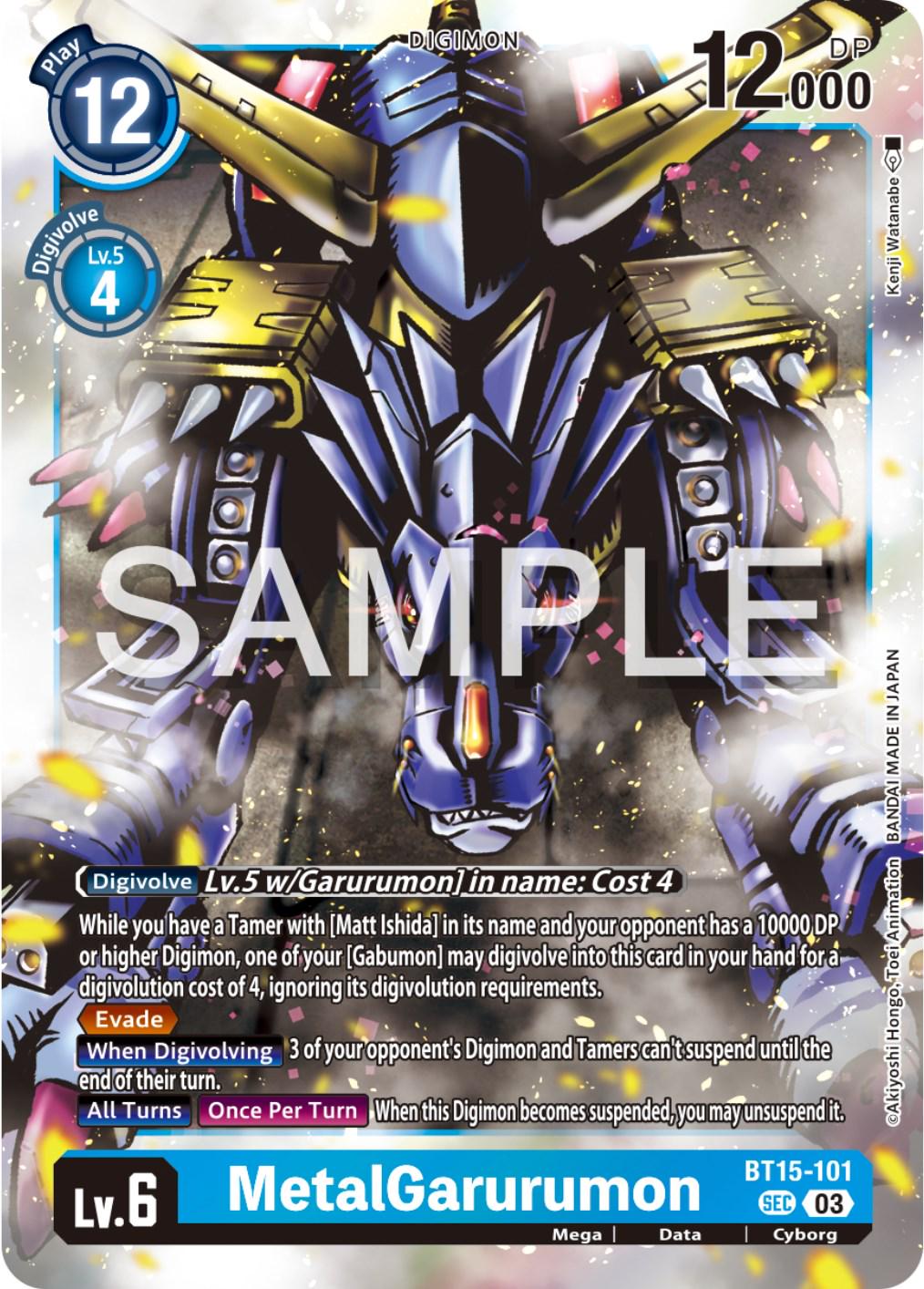 MetalGarurumon [Foil] #BT15-101
