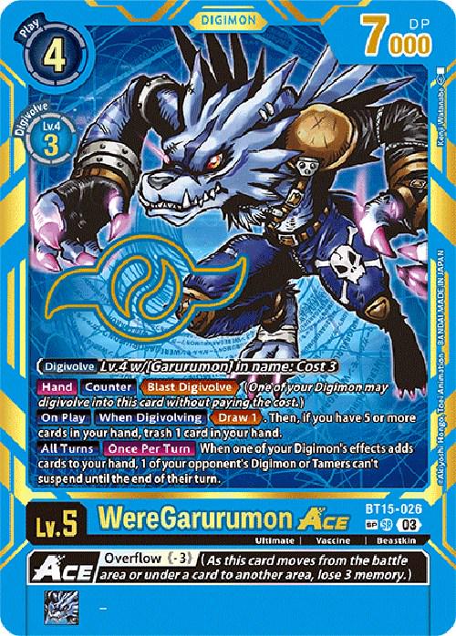 WereGarurumon ACE [Special Rare Foil] #BT15-026 SP