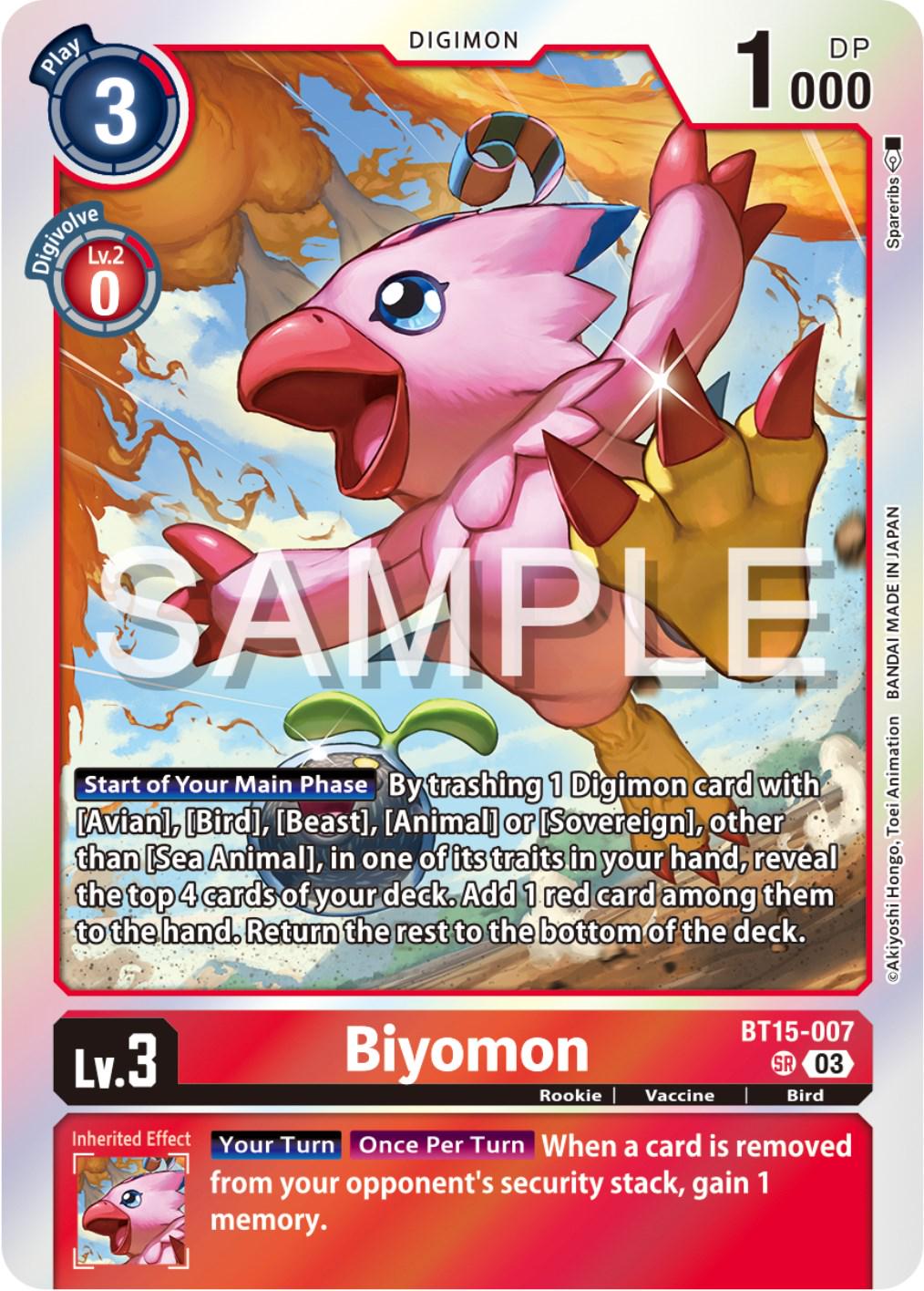 Biyomon [Foil] #BT15-007