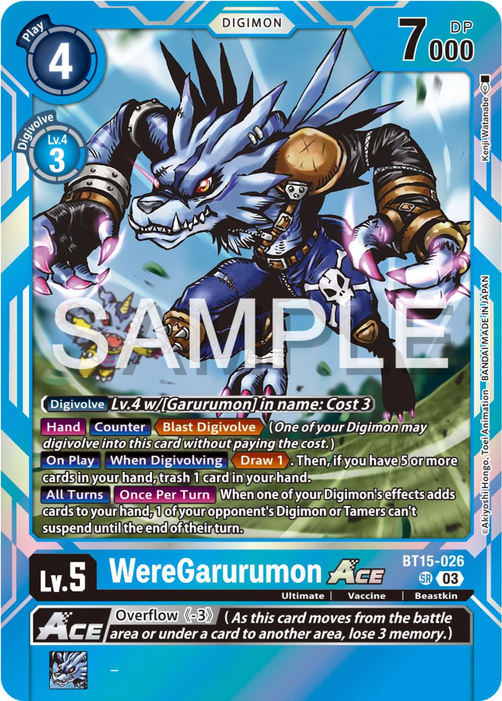 WereGarurumon ACE [Foil] #BT15-026