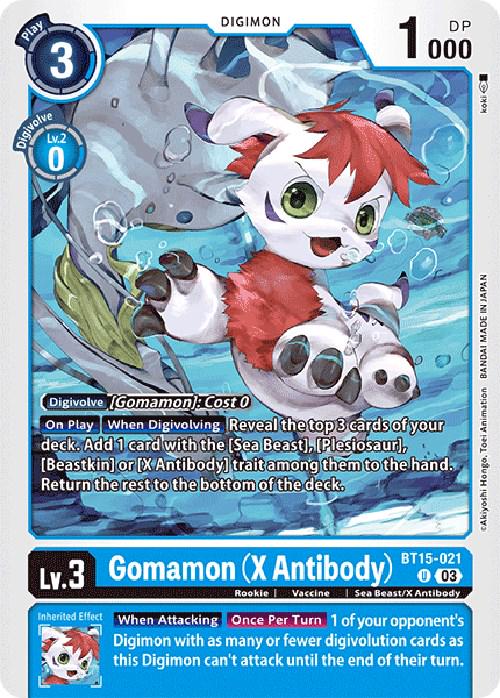 Gomamon [X Antibody] #BT15-021