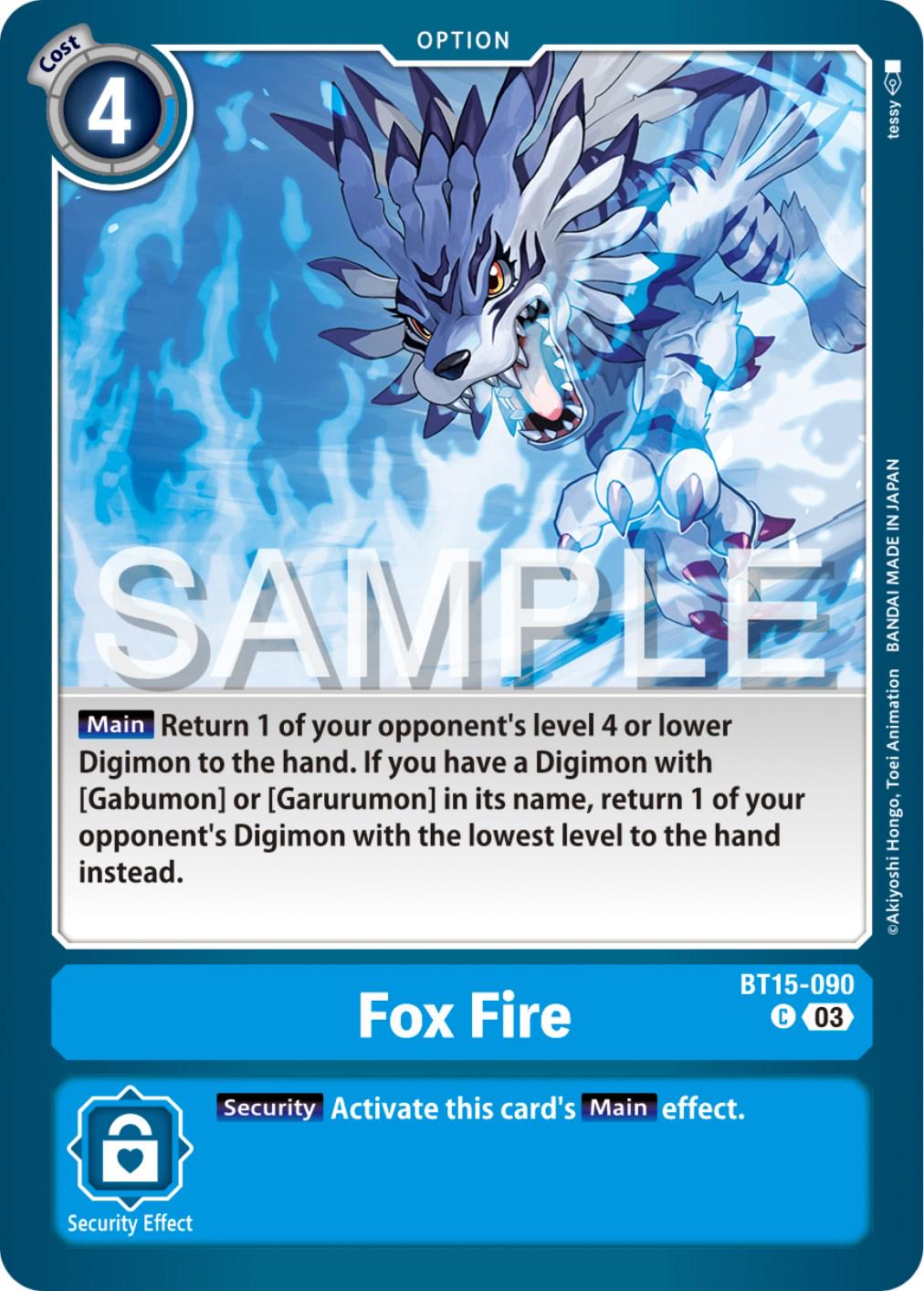 Fox Fire #BT15-090