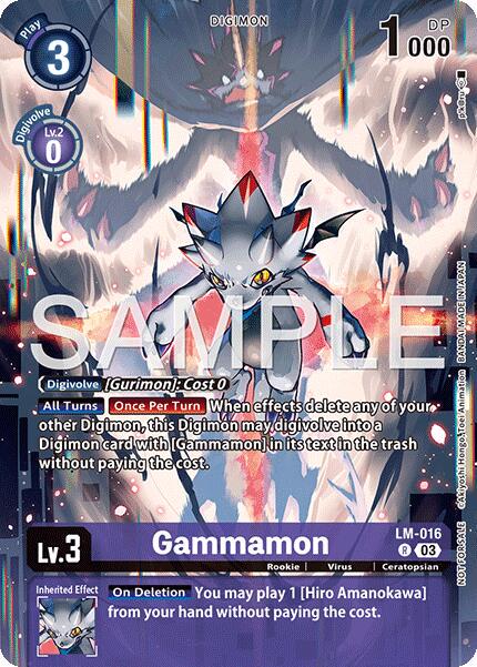 Gammamon [Sinister Order Legend Pack Foil] #LM-016