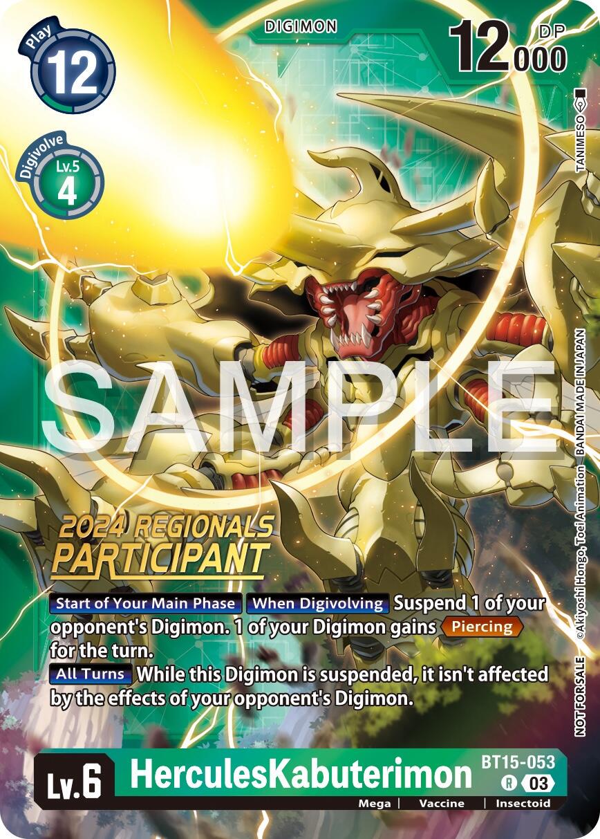 HerculesKabuterimon [Regionals Participant Foil] #BT15-053